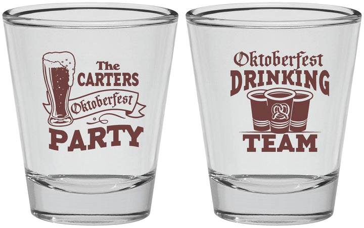 Personalized Oktoberfest Shot Glasses - Drinking Team | 240018