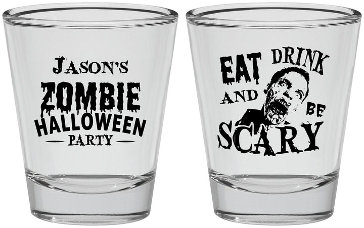 Personalized Halloween Shot Glasses - Eat Drink Be Scary | 250003