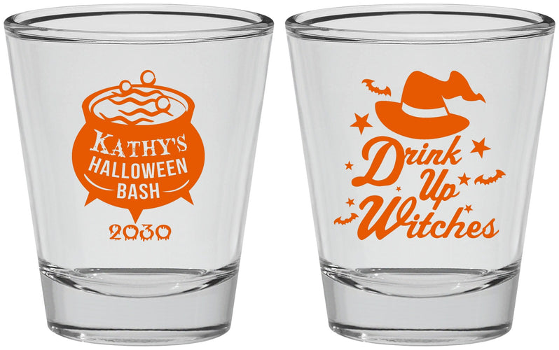 Personalized Halloween Shot Glasses - Drink Up Witches | 250004