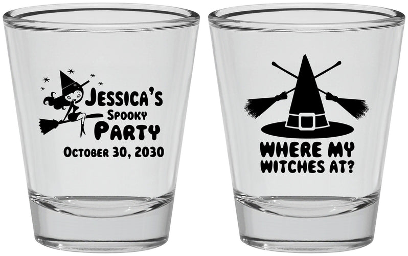 Personalized Halloween Shot Glasses - Witches | 250005