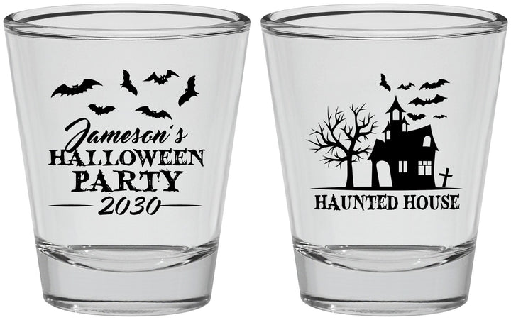 Personalized Halloween Shot Glasses - Haunted House | 250006