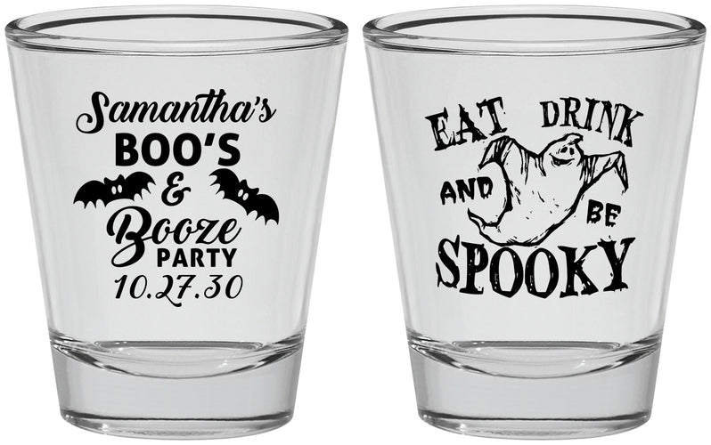 Personalized Halloween Shot Glasses - Ghost Spooky Boo | 250007