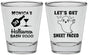 Personalized Halloween Shot Glasses - Ghost Sheet Faced | 250009
