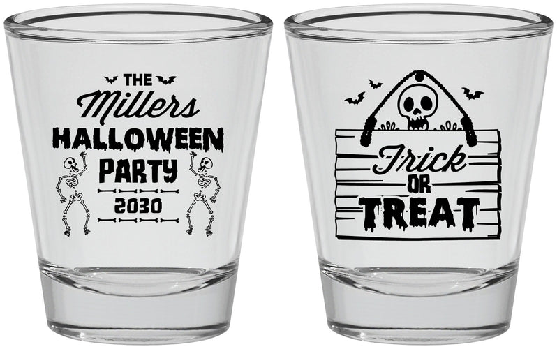 Personalized Halloween Shot Glasses - Trick Or Treat | 250010