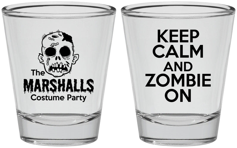 Personalized Halloween Shot Glasses - Zombie | 250018