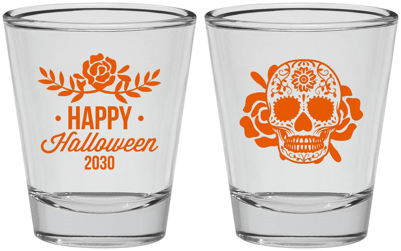 Personalized Halloween Shot Glasses - Sugar Skull | 250020