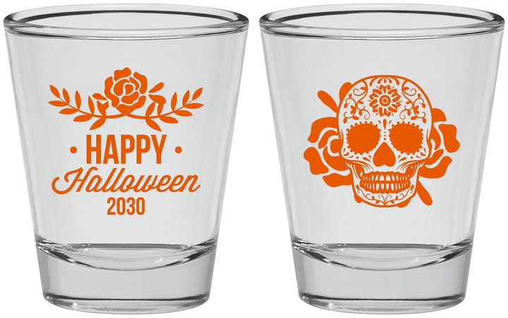 Personalized Halloween Shot Glasses - Sugar Skull | 250020