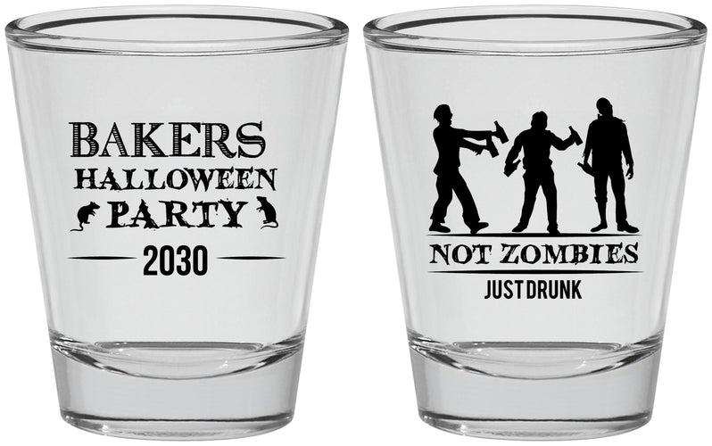 Personalized Halloween Shot Glasses - Zombies | 250023