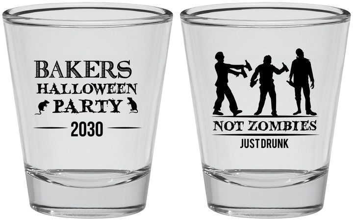 Personalized Halloween Shot Glasses - Zombies | 250023