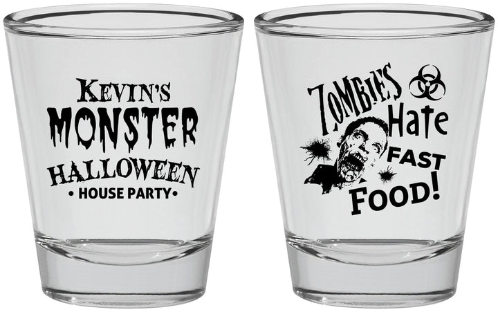 Personalized Halloween Shot Glasses - Monster Zombie | 250027