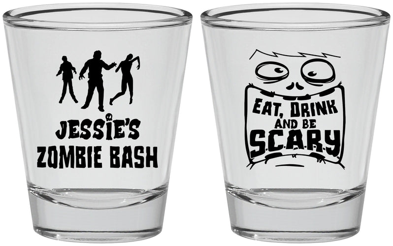 Personalized Halloween Shot Glasses - Eat Drink Be Scary | 250029
