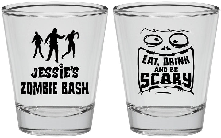 Personalized Halloween Shot Glasses - Eat Drink Be Scary | 250029