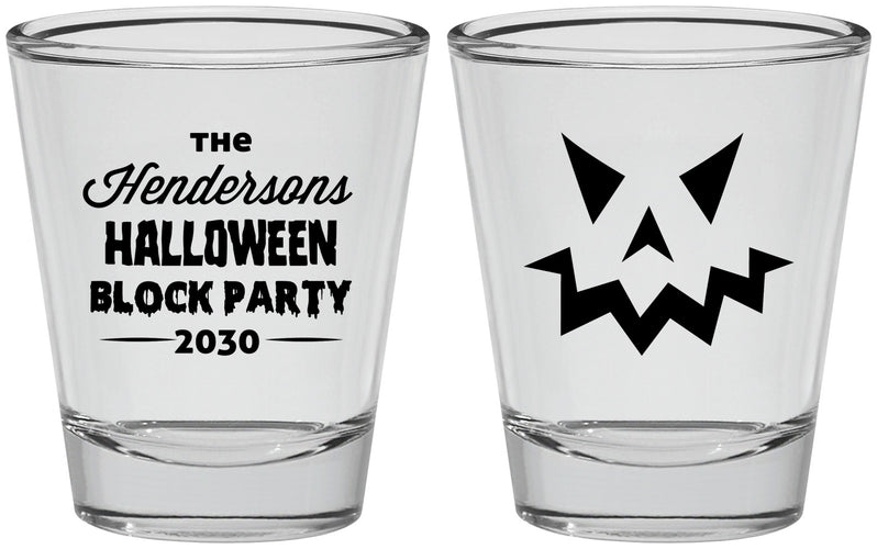 Personalized Halloween Shot Glasses - Pumpkin | 250034