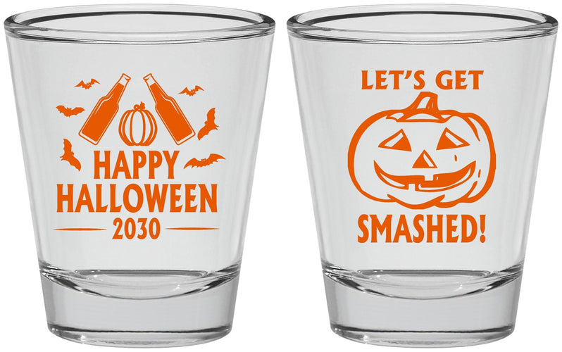Personalized Halloween Shot Glasses - Lets Get Smashed | 250036