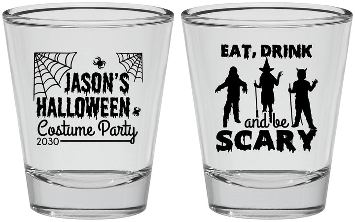 Personalized Halloween Shot Glasses - Eat Drink Be Scary | 250038