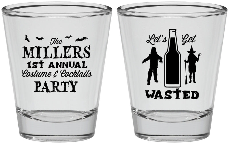 Personalized Halloween Shot Glasses - Werewolf Witch | 250039