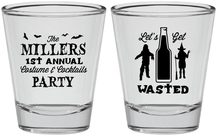 Personalized Halloween Shot Glasses - Werewolf Witch | 250039