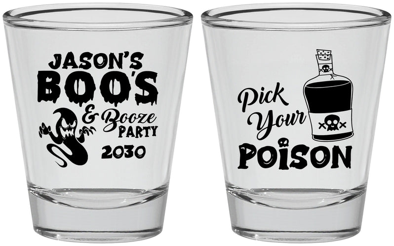 Personalized Halloween Shot Glasses - Ghost Boo | 250042