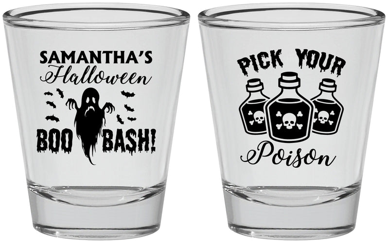Personalized Halloween Shot Glasses - Boo Bash | 250043