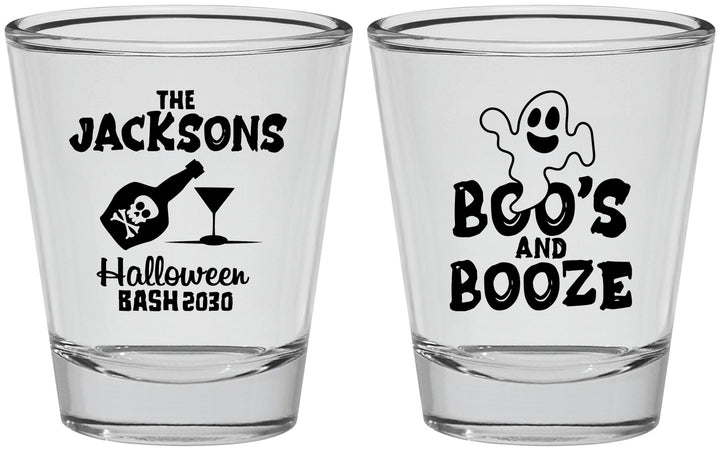 Personalized Halloween Shot Glasses - Boos And Booze | 250047
