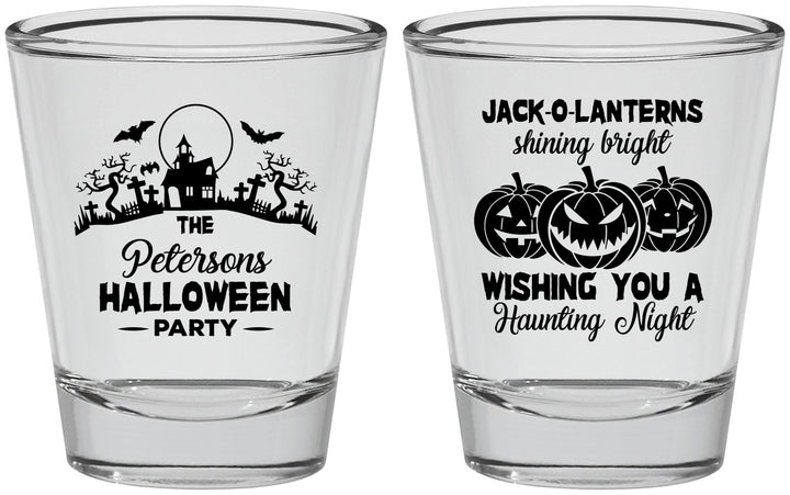 Personalized Halloween Shot Glasses - Jack O Lantern | 250053