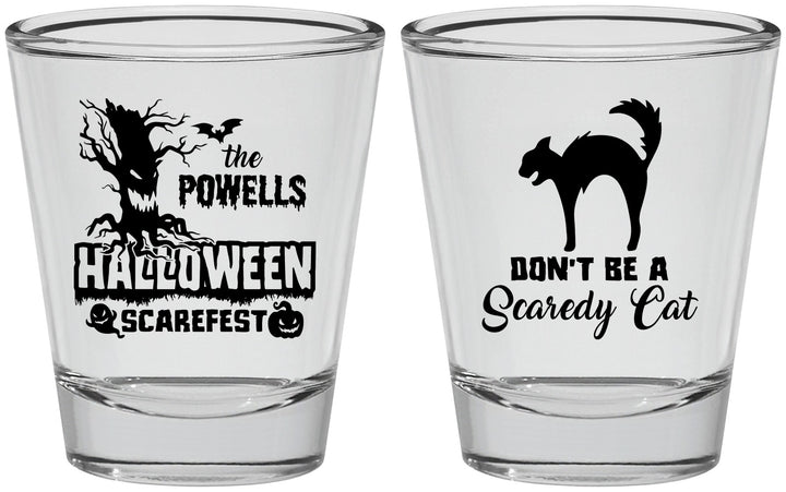 Personalized Halloween Shot Glasses - Scaredy Cat | 250055