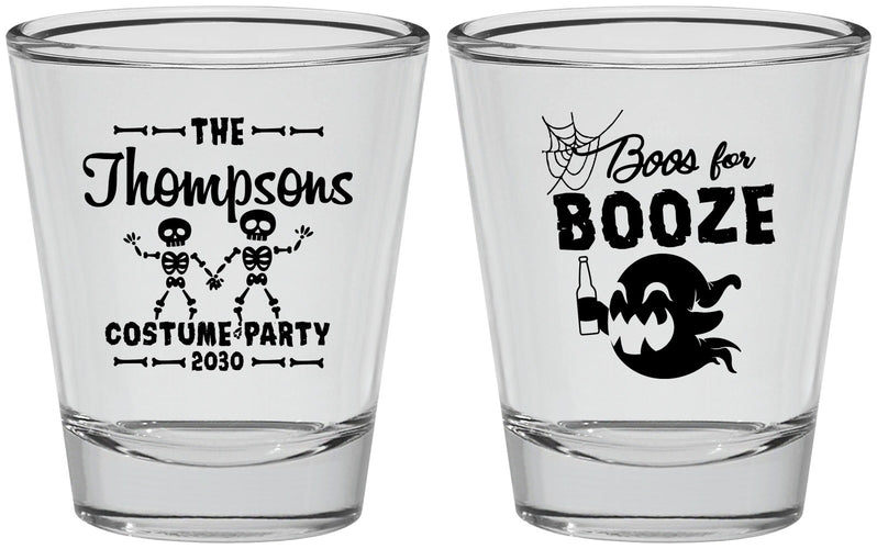 Personalized Halloween Shot Glasses - Boos And Booze | 250058