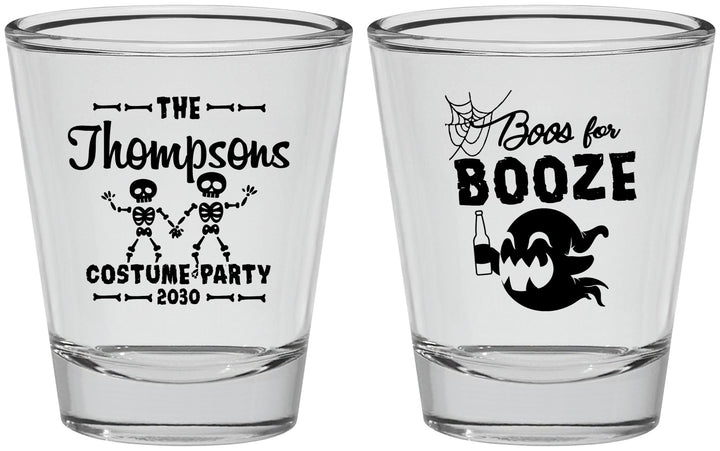 Personalized Halloween Shot Glasses - Boos And Booze | 250058