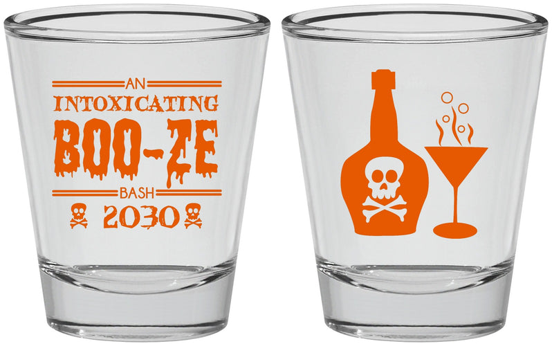 Personalized Halloween Shot Glasses - Booze Wine | 250060