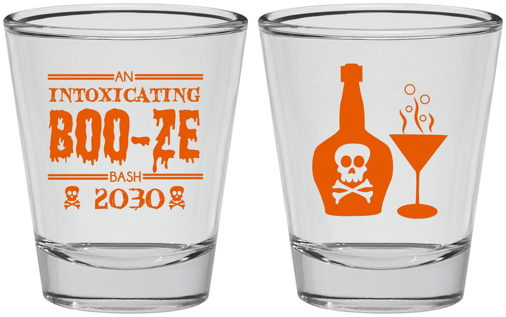 Personalized Halloween Shot Glasses - Booze Wine | 250060