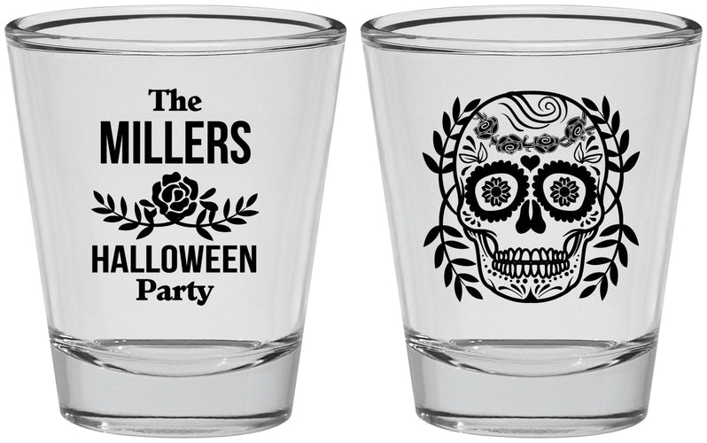 Personalized Halloween Shot Glasses - Sugar Skull | 250061