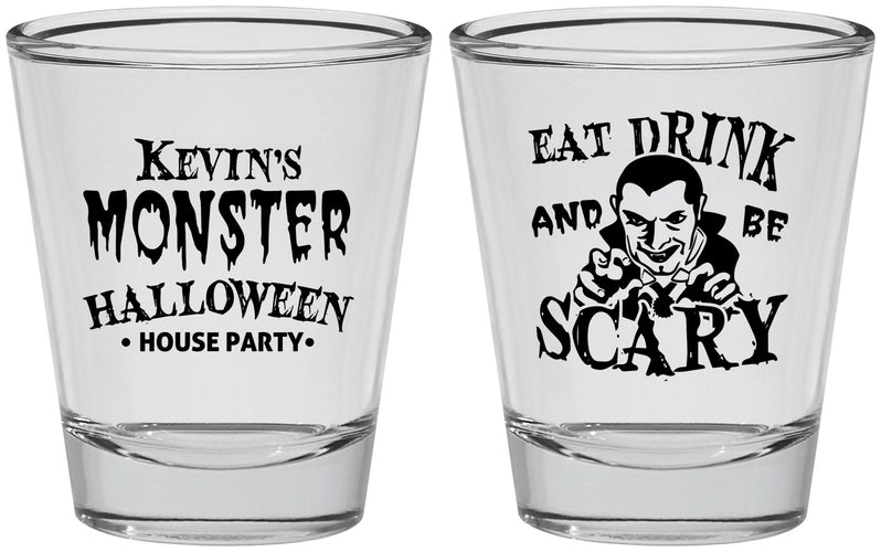 Personalized Halloween Shot Glasses - Eat Drink Be Scary | 250063