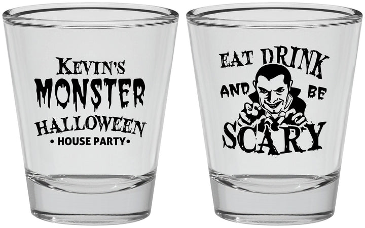 Personalized Halloween Shot Glasses - Eat Drink Be Scary | 250063