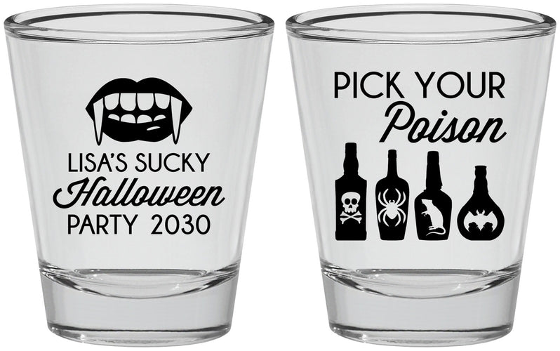 Personalized Halloween Shot Glasses - Pick Your Poison | 250065