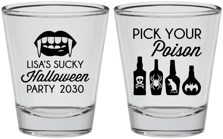 Personalized Halloween Shot Glasses - Pick Your Poison | 250065
