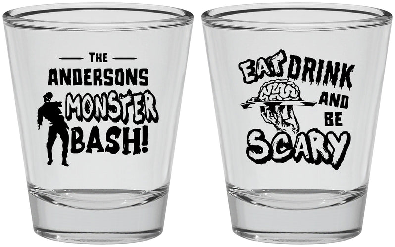 Personalized Halloween Shot Glasses - Eat Drink Be Scary | 250070