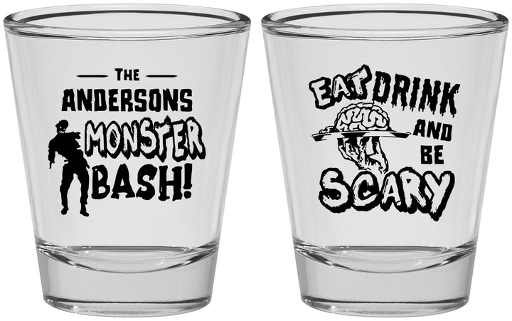 Personalized Halloween Shot Glasses - Eat Drink Be Scary | 250070