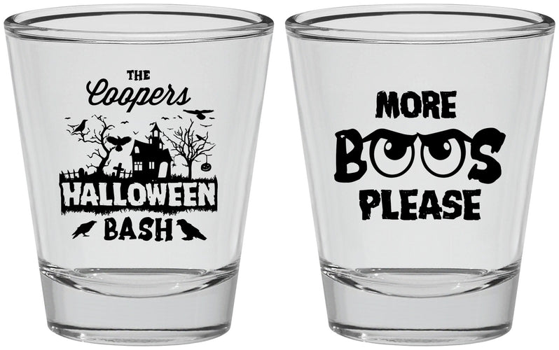 Personalized Halloween Shot Glasses - Haunted House | 250075