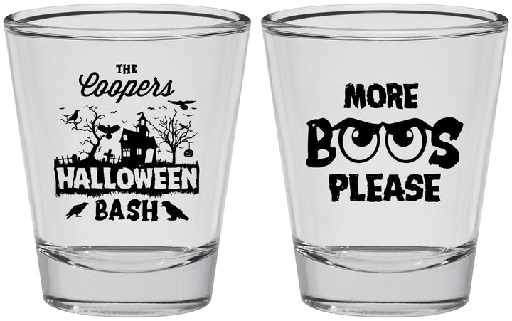Personalized Halloween Shot Glasses - Haunted House | 250075