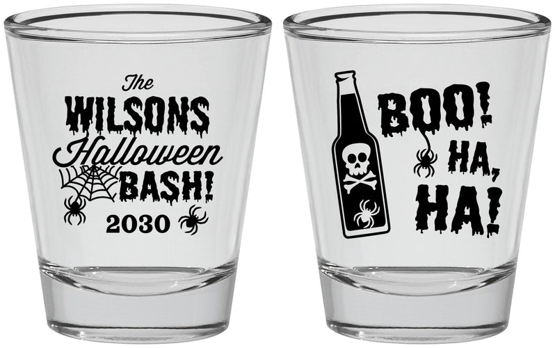 Personalized Halloween Shot Glasses - Boo Skeleton | 250078