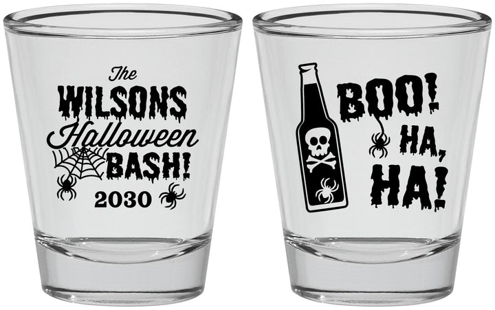 Personalized Halloween Shot Glasses - Boo Skeleton | 250078