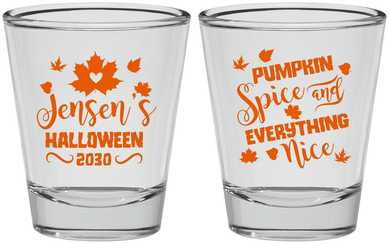 Personalized Halloween Shot Glasses - Pumpkin | 250080