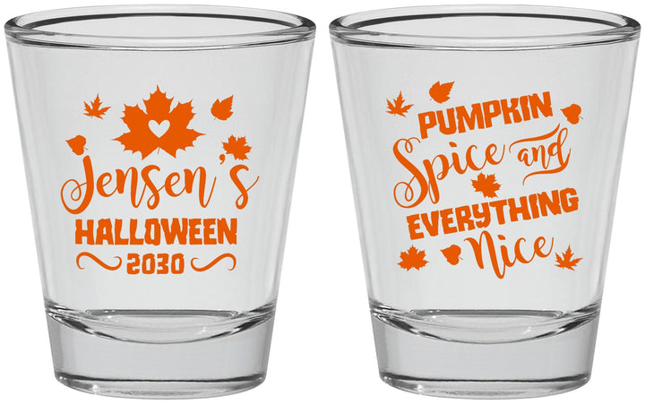 Personalized Halloween Shot Glasses - Pumpkin | 250080