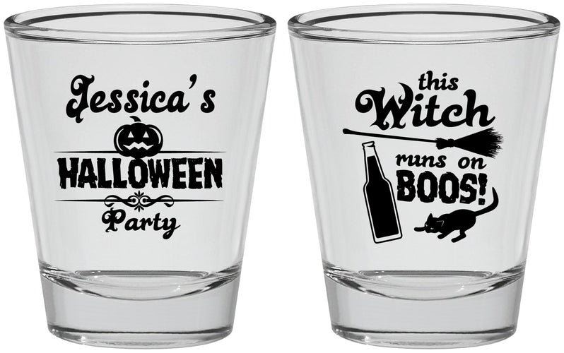Personalized Halloween Shot Glasses - Witch Boos | 250097
