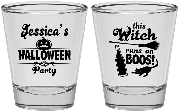 Personalized Halloween Shot Glasses - Witch Boos | 250097
