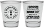 Personalized Wedding Shot Glasses - Groom Bride Open Bar | 253