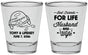 Personalized Wedding Shot Glasses - Best Friends For Life | 256