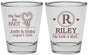 Personalized Wedding Shot Glasses - We Tied The Knot | 260