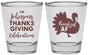 Personalized Thanksgiving Shot Glasses - Thankful Af | 260002