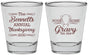 Personalized Thanksgiving Shot Glasses - Turkey Gravy | 260015